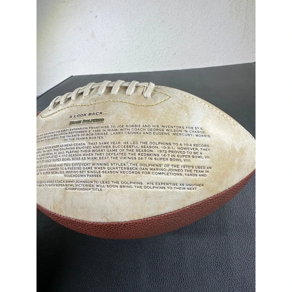 Miami Dolphins Vintage Fotoball Limited Edition Commemorative Football 1998 NFL
